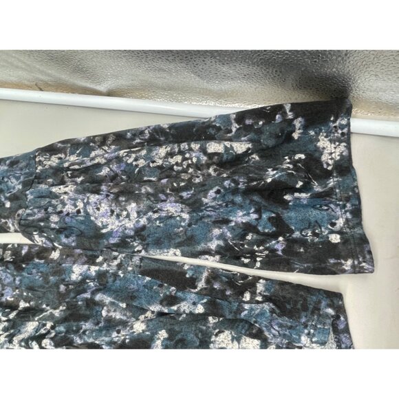 simply vera wang long sleeve shirt high low floral rayon blend sheer small READ - Picture 4 of 8